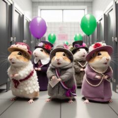 The Bluestocking Arms Women's Pub, where women make friends with Beetles, Androids, Cakes, Dragons, Hedgehogs and other women, where wit and wisdom flourish