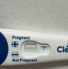 Clear blue line! Yes or no?