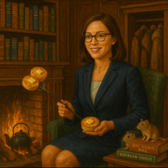 The Bluestocking - where women are women, and small furry animals are gerbils, quokkas,  capybaras, or a red panda called Rosy