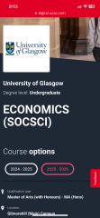 DS can’t apply to Glasgow uni for economics as he’s from Scotland? Have I misunderstood this?