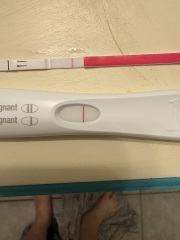 First response strip. Showed before control line!