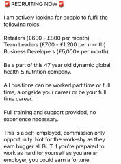 Botwatch 87!!! Yes we are still battling MLMs! When 99.6% of people joining MLM are destined to lose money is that an opportunity or a scam?