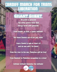 Cardiff March for trans liberation, today