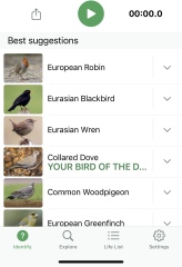 Garden birds today according to my Merlin app