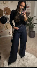 How to style wide leg jeans?