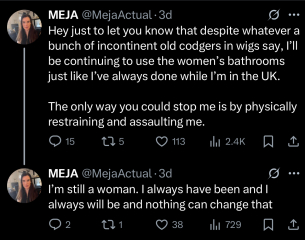 Labour say transwomen should use the men’s toilet
