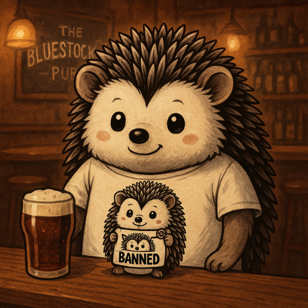 The Bluestocking Women's Pub, where brains can exist in a single state