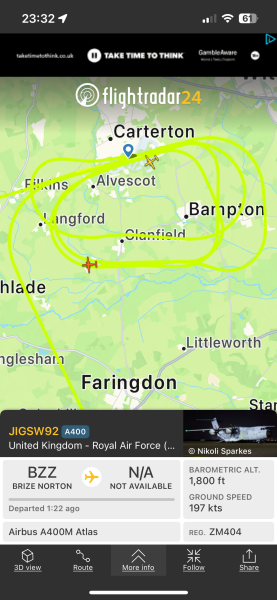 Anyone watching Flightradar tonight…AirForce1 landing?
