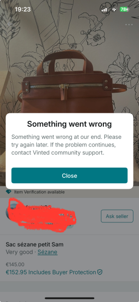 Blocked on Vinted???