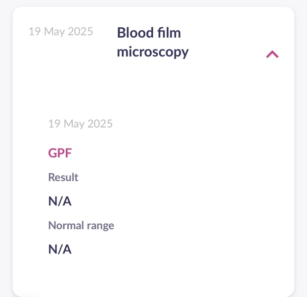 What does this mean on my blood test?