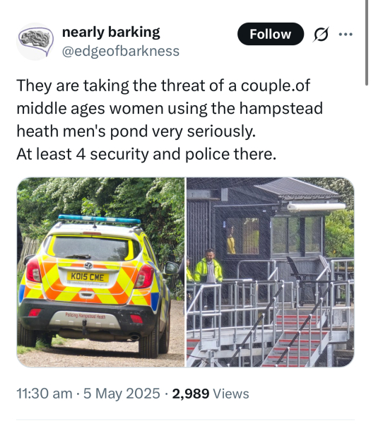 Hampstead Heath Ladies Pond - considering the SC judgement