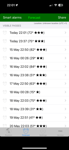 International Space Station tonight