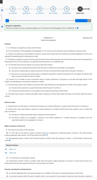 Universal credit and second home which ex and child live in