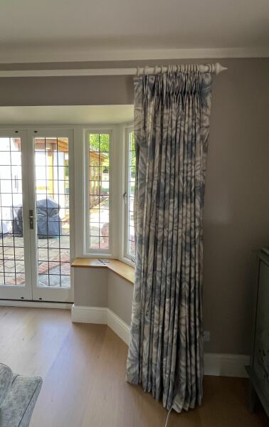 What would you put up here, curtains? Blinds?