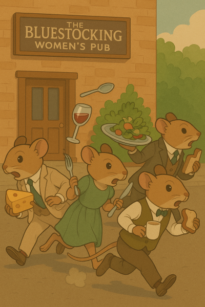 The Bluestocking Women's Pub, where brains can exist in a single state