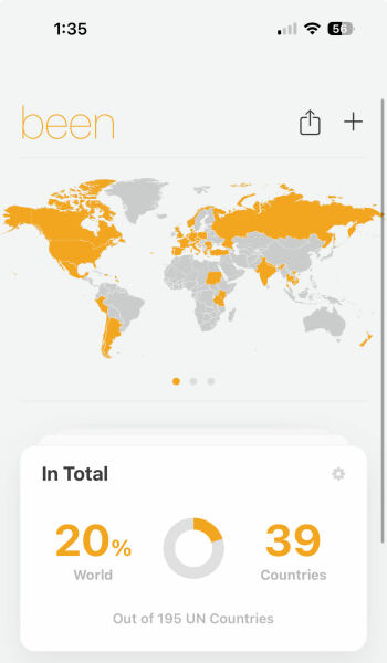 How many countries have you visited?