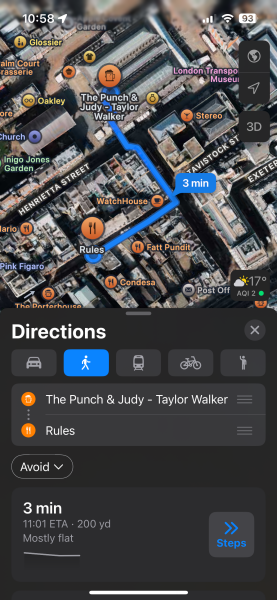 Restaurant with atmosphere London