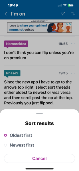 Any thoughts on flipping threads?