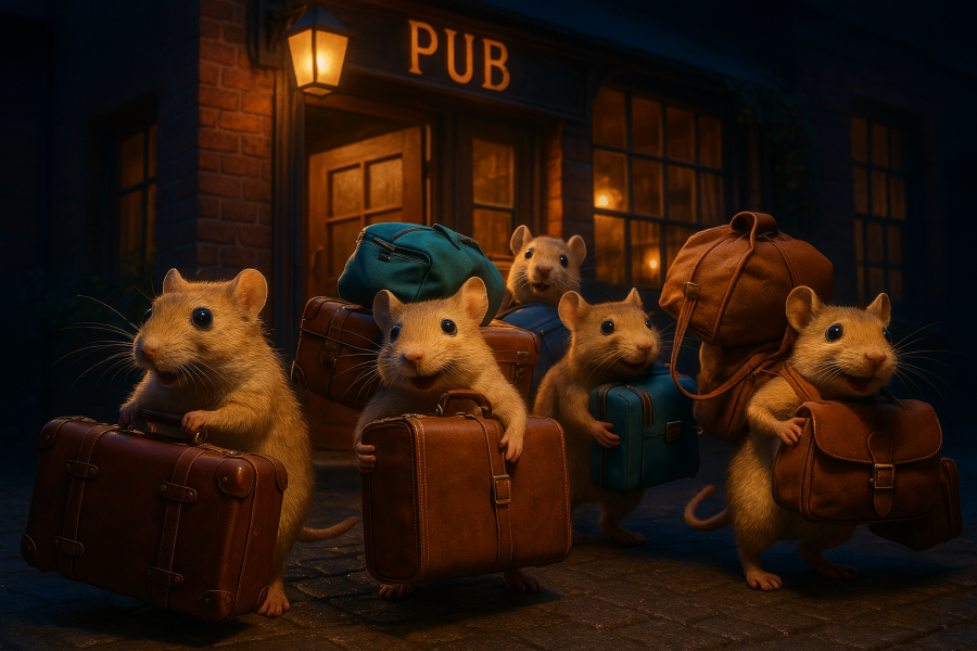 The Bluestocking Women's Pub, where brains can exist in a single state