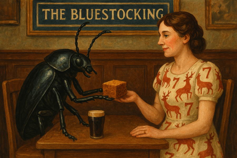 The Bluestocking Women's Pub, where brains can exist in a single state