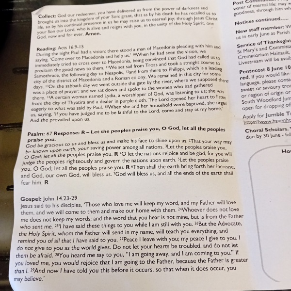 Sharing Sunday services