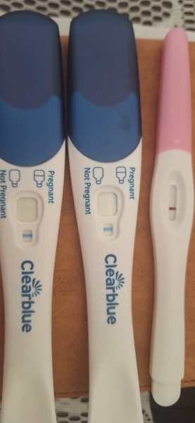 Faint positive pregnancy test