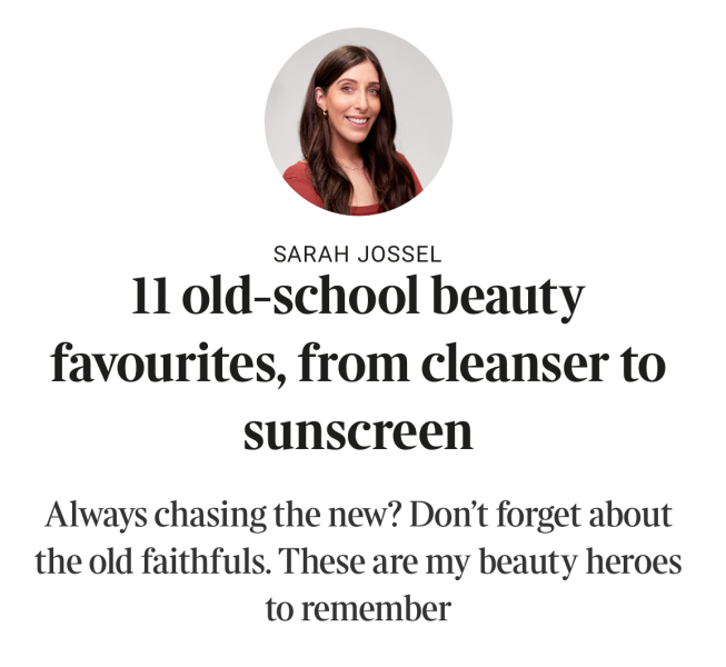 Old school beauty favourites