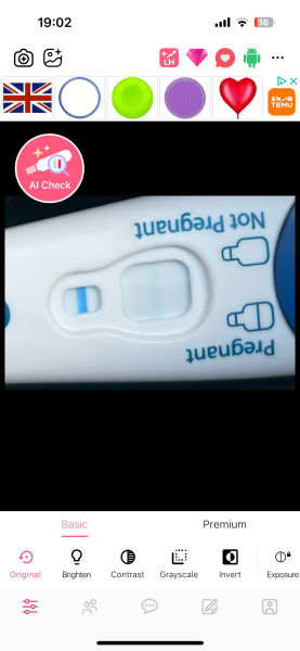 Evap line or VVV faint positive ?