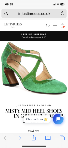 Justin Reess shoes -Sizing