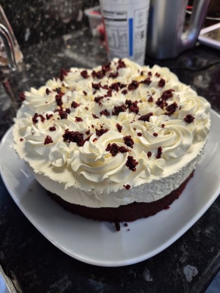 Sponge base cheesecale
