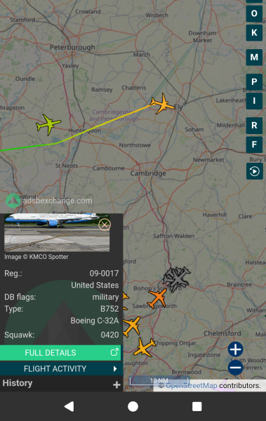 Anyone watching Flightradar tonight…AirForce1 landing?