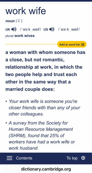 DP’s ‘work wife’ will end my relationship