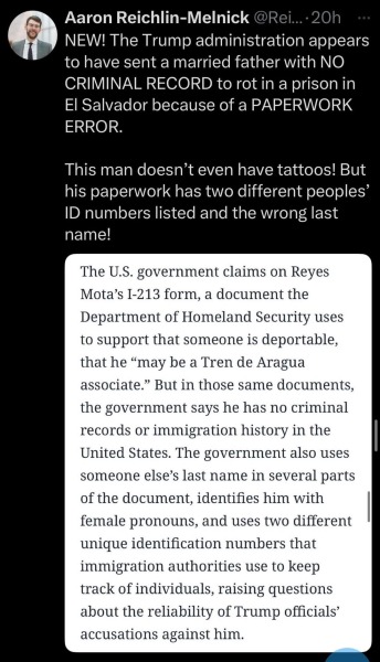 AAAAGH Reform. Are people ignoring the racist?
