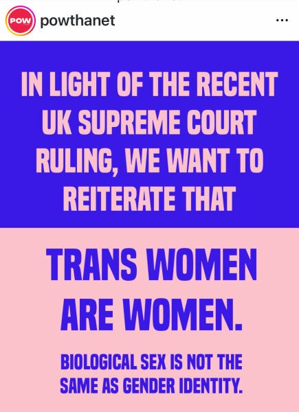 Posted by a women’s group on insta