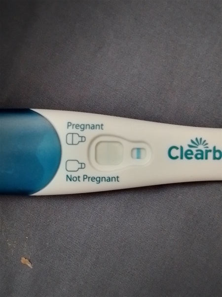 Clear blue test. Evap line or positive