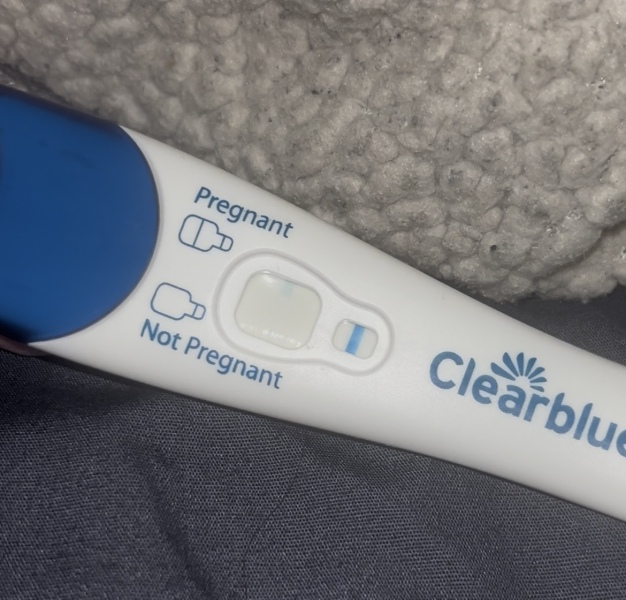 Clear blue test. Evap line or positive