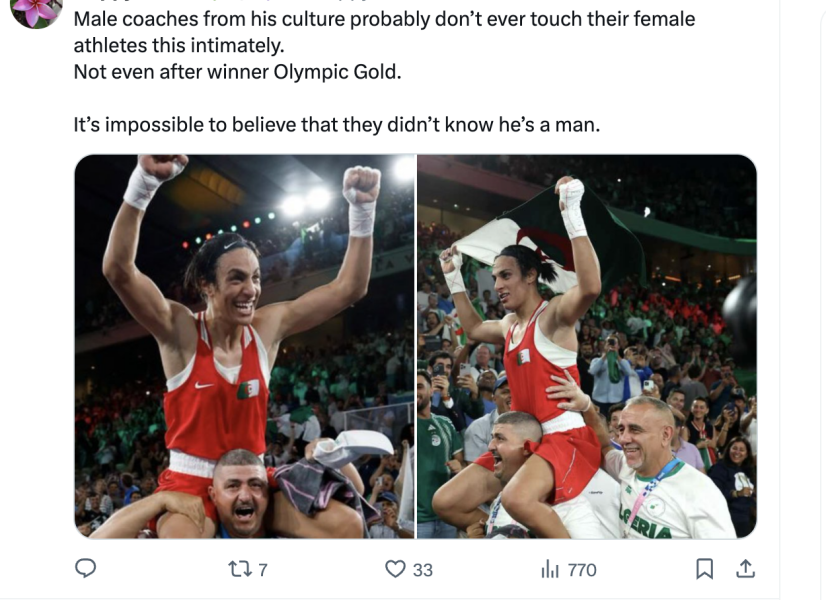 Imane Khlief required to prove his sex , will he claim human rights abuse? Or is it good news for a change