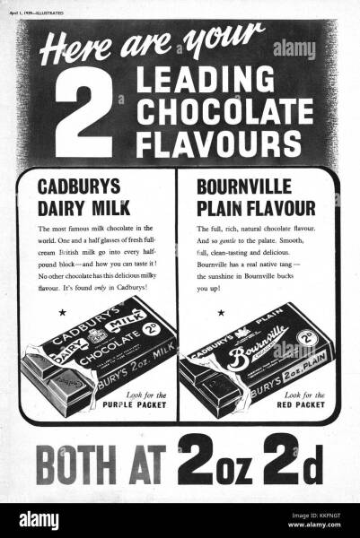 Did there used to be dark chocolate and plain chocolate as different things?