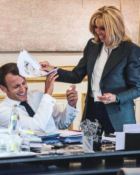 Brigette macron hits Emmanuel
