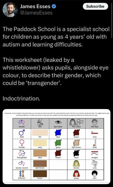 ‘Trans children more likely to be white and privileged’ says head
