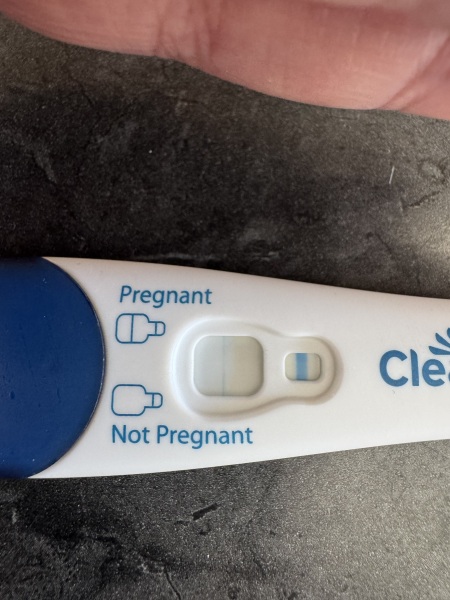 Clear blue test. Evap line or positive