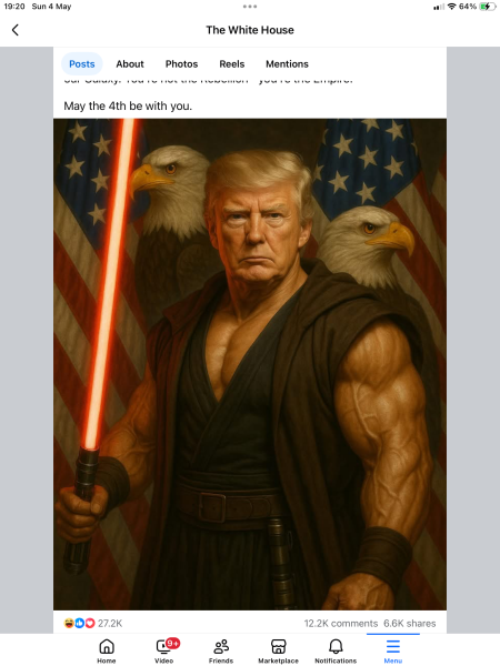 To be totally outraged at photo of Trump as Pope