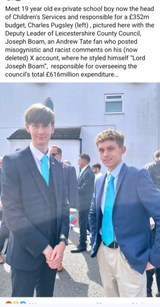 19 year old in charge of Children’s Services for Leicestershire Council