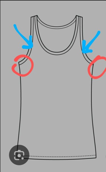 Fixing the fit - vest top sewing