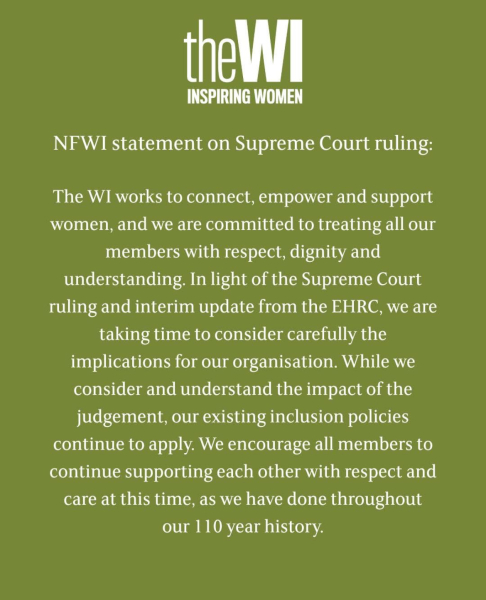 Women’s institute announcement