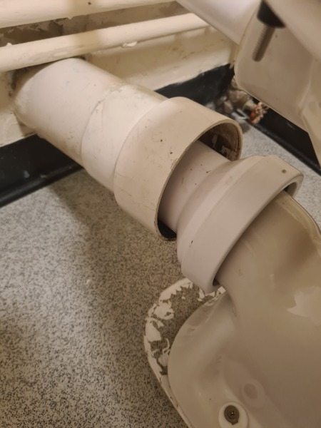 Opinion needed - toilet waste pipe