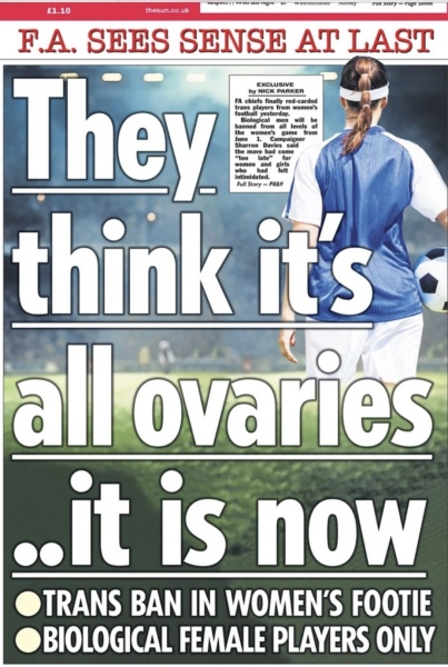 FA to ban men from womens football