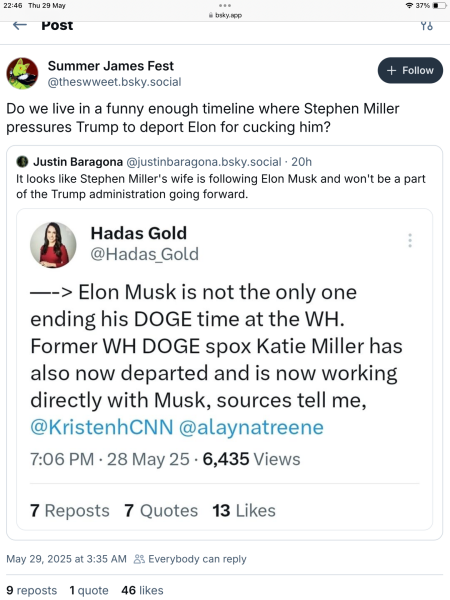 No more Musk, Melania MIA and TACOs for tea: The Idiocracy beds down - Trump thread #144