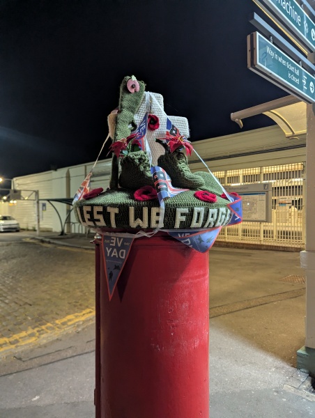 To think that postbox toppers are an aberration and those who produce them should be shot at dawn (I should say 'light hearted' here but it goes against the grain)