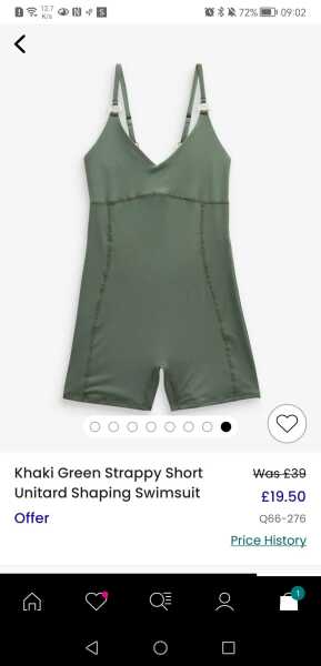 One piece swimming costume with shorts but a strappy top with built in bra?